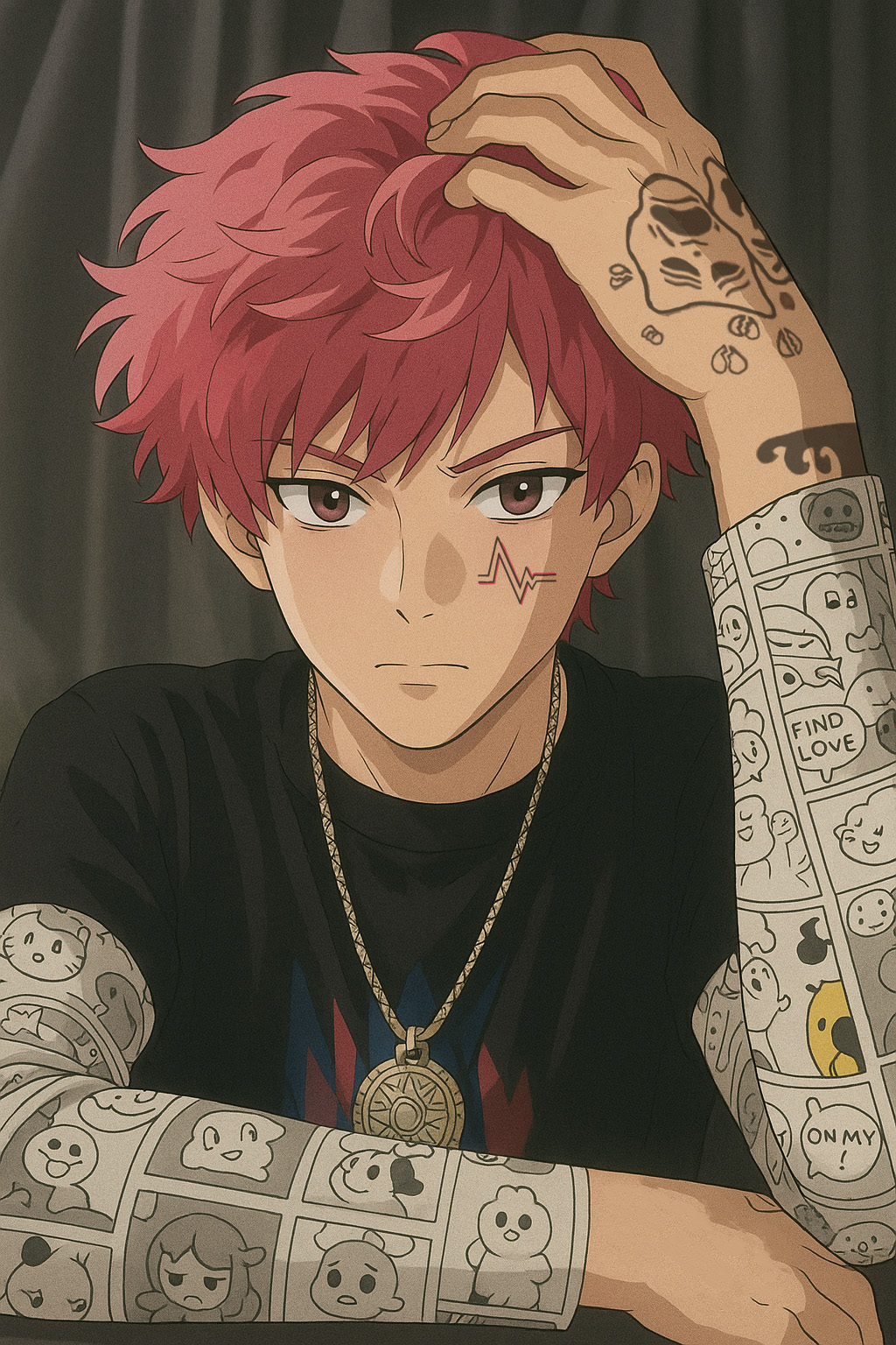 Hella Sketchy illustration from Astra Beats Anime - character development art